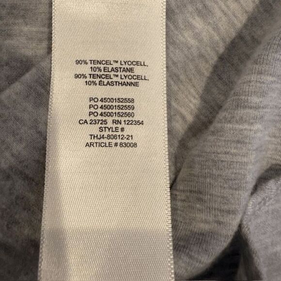 Aritzia Wilfred Saturn Tencil Mini Dress Wrap Front Basalt Gray Size Medium - Picture 6 of 9